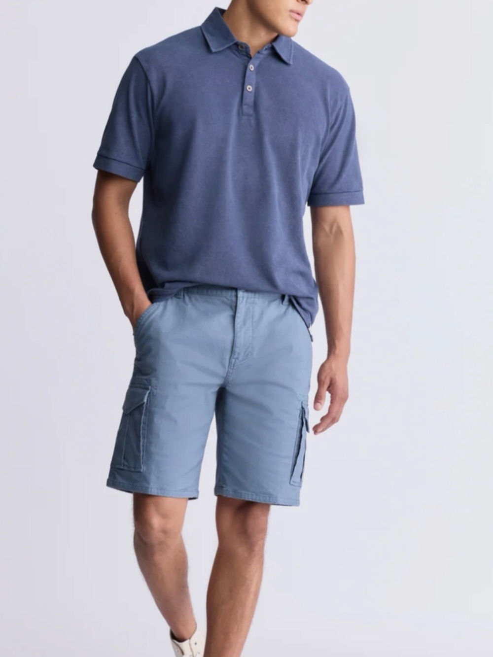 Buffalo David Bitton Medium Blue Cargo Shorts